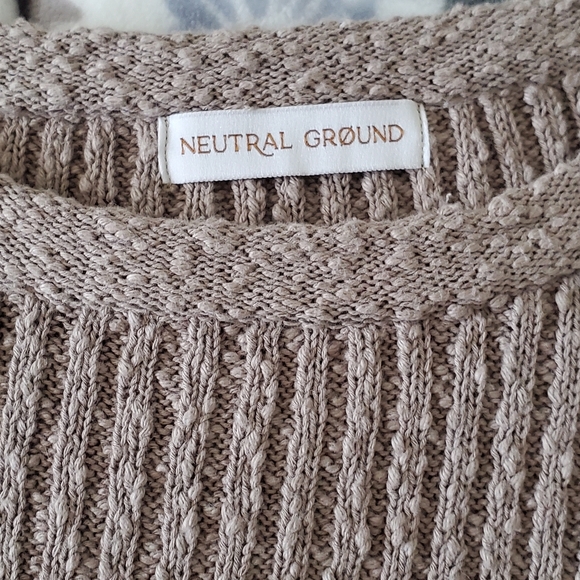 Ribbed Knit Sweater in Taupe - Picture 3 of 3